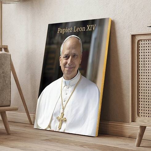 Papež Lev XIV. obraz na plátně 30x40 cm dárek náboženství svatý art #905 za 720.00CZK - Allegro