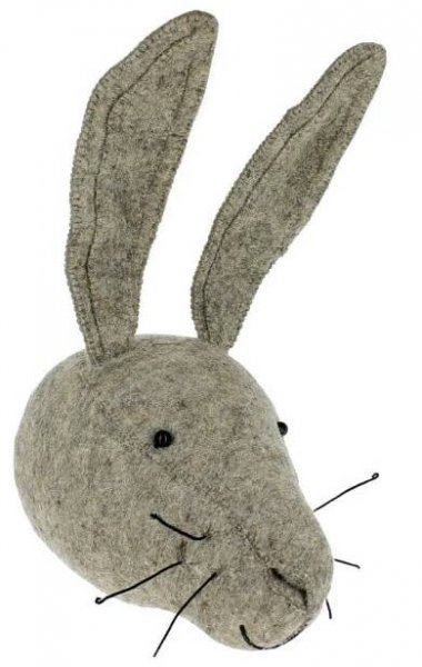 Fiona Walker England Animal Head Hare - Original