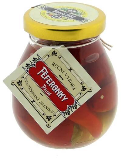 Feferonky nakládané pálivé 185g (585000341) | Truhlikov.cz 