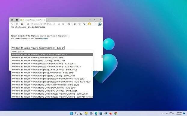 Windows 11 ISO Insider Preview download