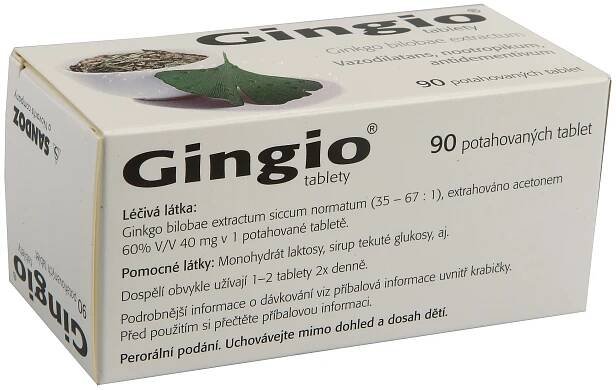 GINGIO 40MG Potahovaná tableta 90