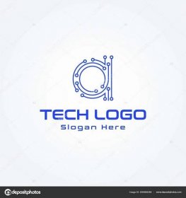 Download - Letter A technology line dot connection logo design vector — Illustration