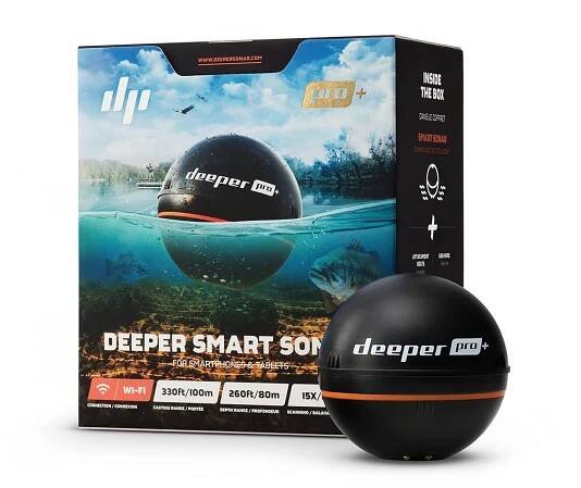 Deeper Pro+ Fishfinder nahazovací sonar WiFi s GPS