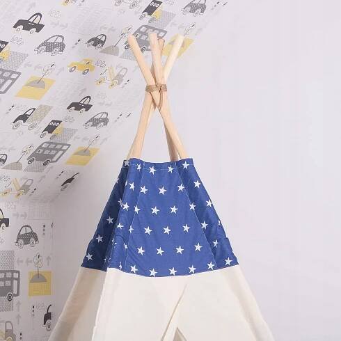STAN TIPI PRO DĚTI TEEPEE + POLŠTÁŘE 160 cm INDIÁNSKÝ DOMEČEK WIGWAM Šířka výrobku 100 cm