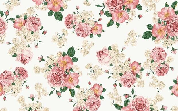 Watercolor flowers for a banner