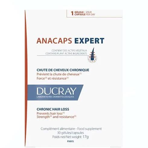 Anacaps Expert, Food Supplement - Chronic Hair Loss 30 Capsules - Ducray | MyOrigines Parapharmacy Produit 