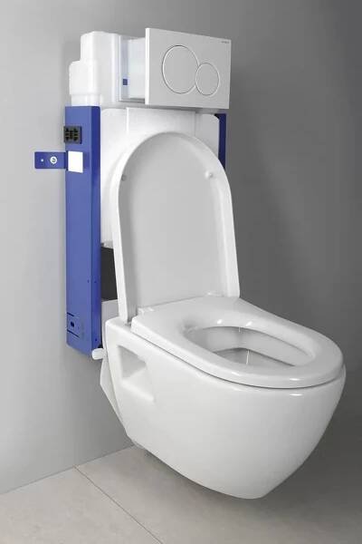 AQUALINE - Závěsné WC Nera s podomítkovou nádržkou a tlačítkem Geberit, bílá (WC-SADA-17)