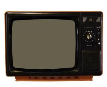 Vintage televize nebo staré retro Tv na izolované bílém pozadí s ořezovou cestou. — Stock obrázek