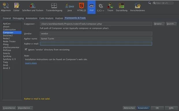 NetBeans Composer Packagist Tutorial