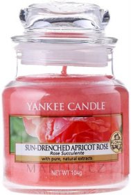 Yankee Candle Sun-Drenched Apricot Rose - Svíčka ve skleněné nádobě