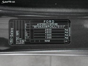 Ford Galaxy, 2,0 TDCi 132KW AT6 7/Míst TITA