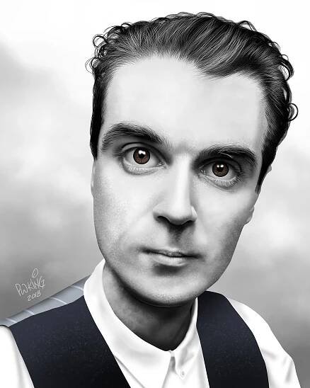 David Byrne Caricature