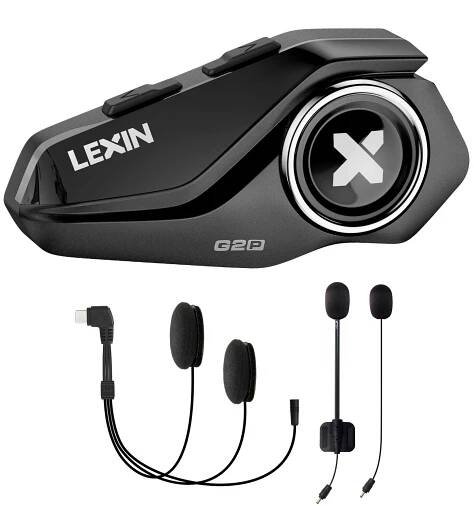 LEXIN G2P Motorcycle Intercom Motorbike Helmet Bluetooth 5.0 Headset for 6 Rider
