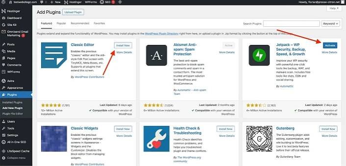Install Plugin