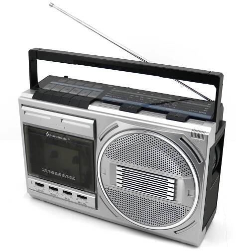 Retro Radiokassettenrekorder mit USB Wiedergabe