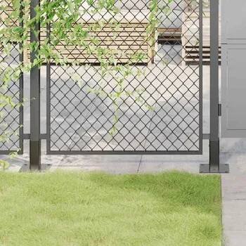 Plotový sloupek OMAXI Podstavce pod sloupky čtvercové 4 ks antracit 51x51 mm 709806