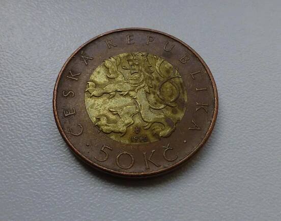 50 Kč 1996 - VZÁCNÁ MINCE - ale koroze