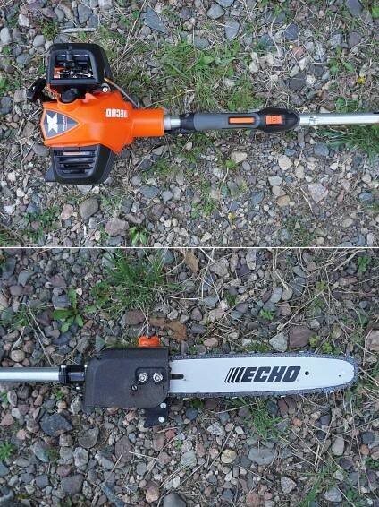 echo gas powered pole saw