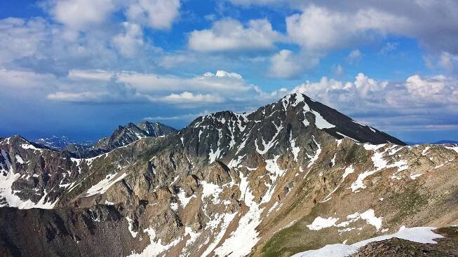 Mt. Huron, seen from Hope Pass