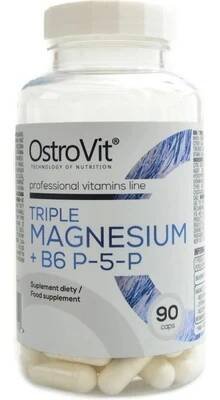 OstroVit Triple Magnesium + B6 P-5-P 90 kapslí