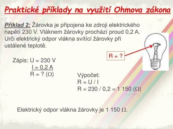 PPT - Elektrické jevy II. Ohmův zákon, řazení R v obvodech PowerPoint Presentation - ID:5811490