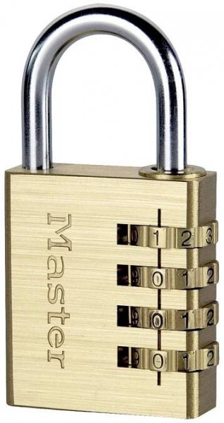 Master Lock P44298 visací zámek zlatá, stříbrná na heslo