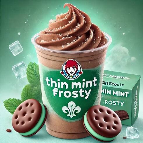 Wendy’s New Thin Mint Frosty – A Refreshing Minty Treat!