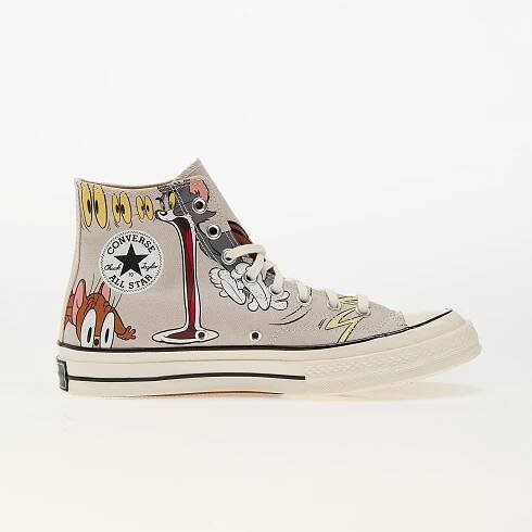 Pánské tenisky a boty Converse x Tom and Jerry Chuck 70 Hi Grey/ Egret/ Black