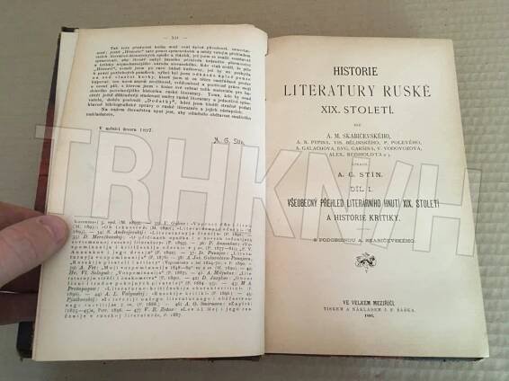 Kniha Historie literatury ruské XIX. století = - Díl I., - Všeobecný přehled literárního hnutí XIX. století a historie kritiky