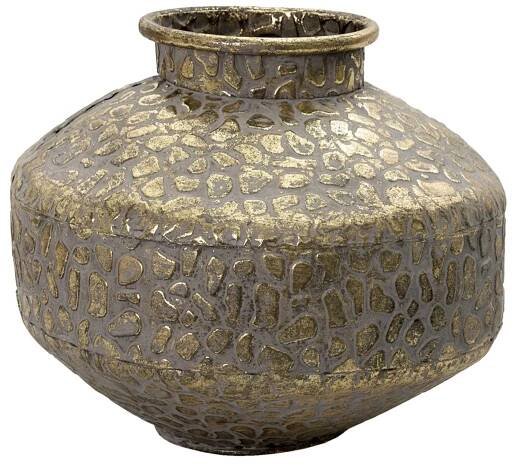 Zlatá antik dekorační váza Gemma - Ø 27*21 cm Clayre & Eef