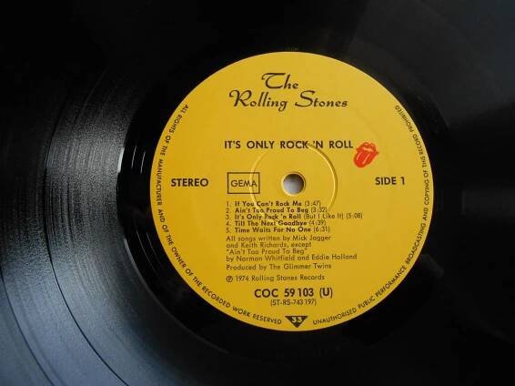 The Rolling Stones It's Only Rock 'N Roll LP 1974 vinyl Germany 1.p NM | Aukro