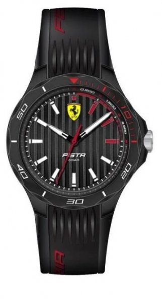 Traťové hodinky Scuderia Ferrari černé