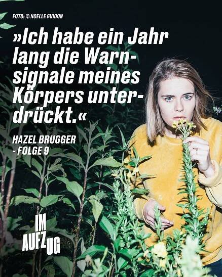 Im Aufzug mit Hazel Brugger