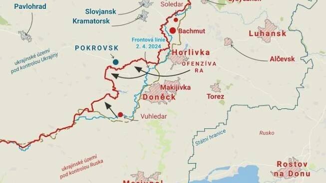 Válka na Ukrajině: Mapa bojů, fronta aktuálně a počet obětí