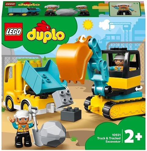 LEGO DUPLO Town 10931 Náklaďák a pásový bagr