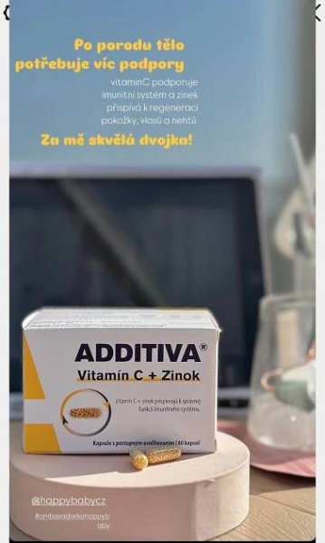 Additiva Vitamin C + zinek: Posilte svou imunitu s účinnou podporou | Happy Baby