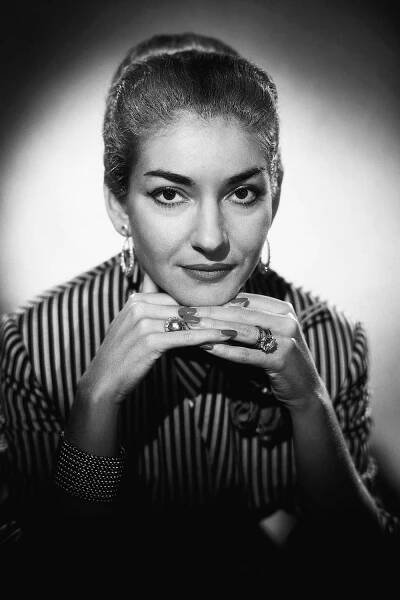 Maria Callas poses for a portrait.