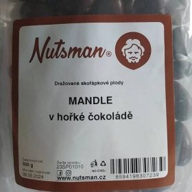 Mandle v hořké čokoládě Nutsman