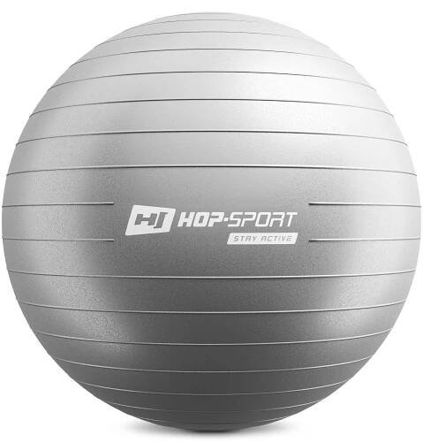 Gymnastický míč fitness 65cm - stříbrný | Hop-Sport.cz