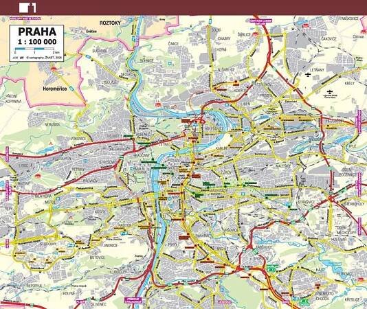 ADK Náplň do diáře mapa ČR a Prahy A6 od 30 Kč