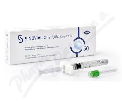 Sinovial One 2% roztok elastoviskózní inj.1x2.5ml