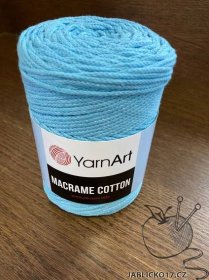 Macrame cotton modrá - Ručně pletené zboží - Galanterie Koryčany a Vyškov
