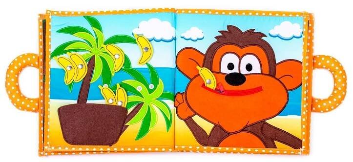 PIQIPI Quiet Book, Monkey
