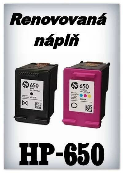 Zobrazit detail: Náplně do tiskáren HP-650 XL (renovované)