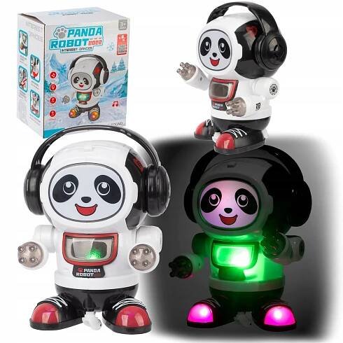 Tančící robot Panda Interaktivní světlo Zvuk