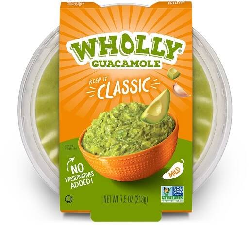 Wholly guacamole classic mild 7.5 oz bowl.