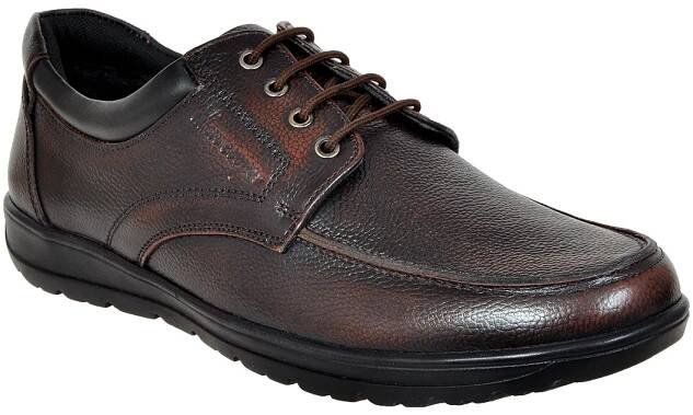 Allen Cooper Men's Genuine Leather Comfortable Formal Shoes with Memory Foam