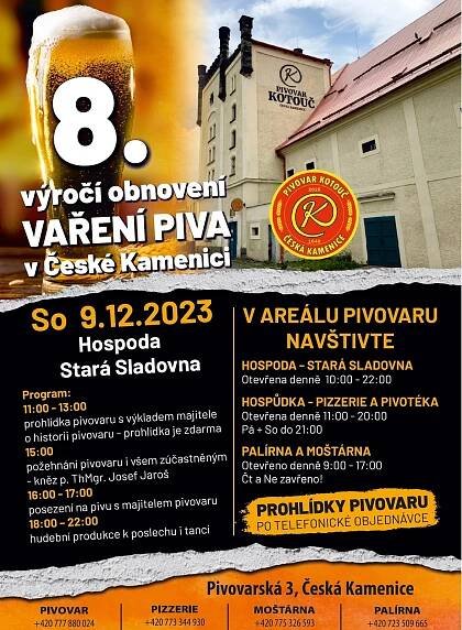 8.výročí obnovení pivovaru v České Kamenici