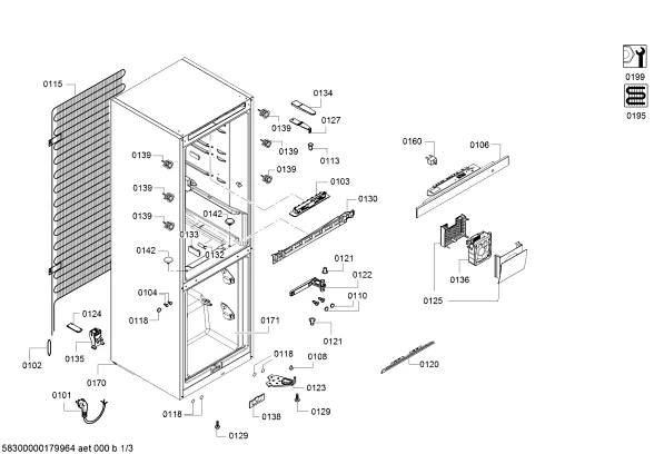 Náhradní díly Lednice Bosch KGE39AW4014