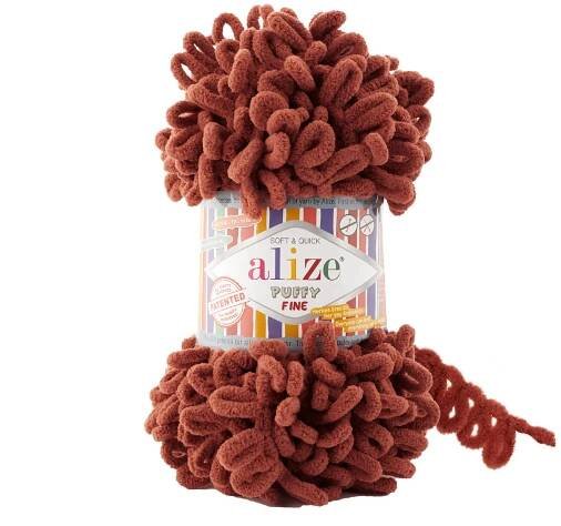 Alize Puffy fine 90 - terracota